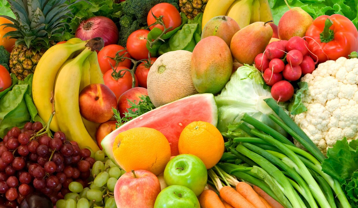Gemüse und Obst zur Wiederherstellung des Sehvermögens